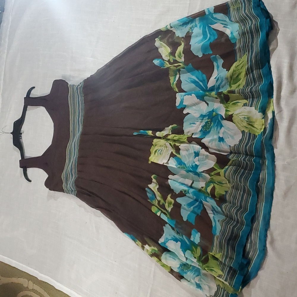100% silk midi empire waist dress By Robbie Bee